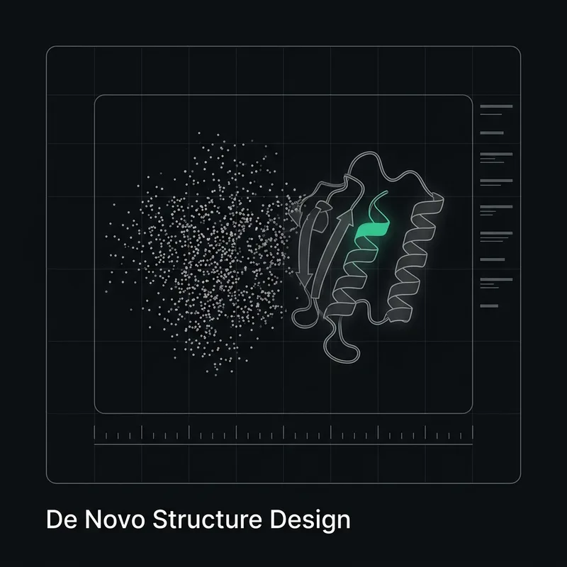 De Novo Structure Design. De novo structure generation.